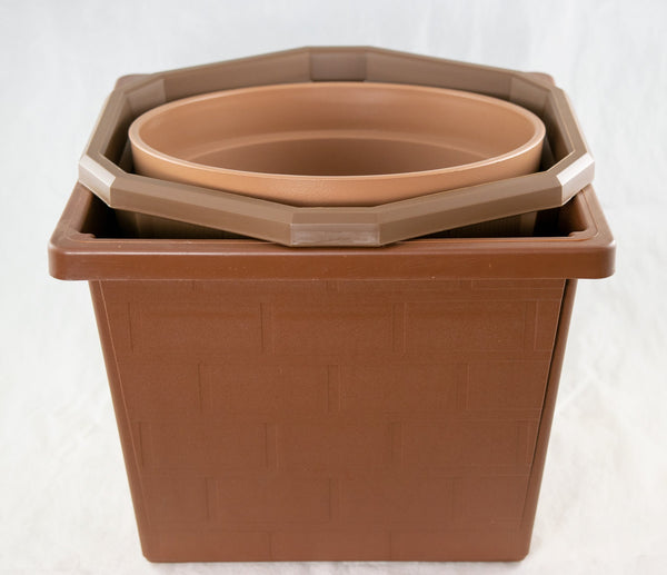 3 Assorted Japanese Hexagon/Round/Square Plastic Bonsai Training Pot