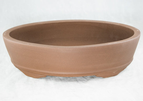 Oval Yixing Zisha Bonsai Pot + Mesh - 12