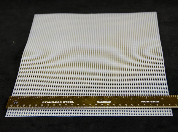 US Made White Plastic Drainage Mesh/Screen/Net - 10.5