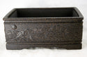 Vintage Rectangular Yixing Zisha Bonsai Pot + Mesh - 6.25