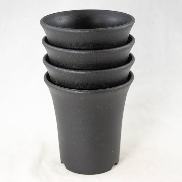 Japanese Black Plastic Cascade Pot - 2.75