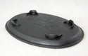 Oval Black Plastic Humidity/Drip Tray - 9.5