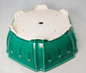 vintage Fine Hexagon Green Drum Style Bonsai Pot + Mesh - 11