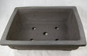 Japanese Yokkaichi Rectangular Unglazed Bonsai Pot + Mesh  13.5